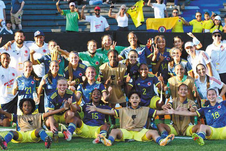 La selección femenina sub 17 de Colombia obtuvo su pase al mundial de India el pasado miércoles, cuando venció 3-0 al combinado de Chile.  / FCF