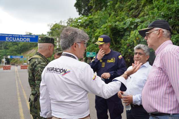 Mindefensa viajó a frontera con Ecuador para revisar próxima apertura de canal migratorio