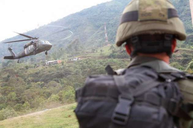 Ejército destruye 100 explosivos abandonados cerca de un colegio en Cajibío, Cauca