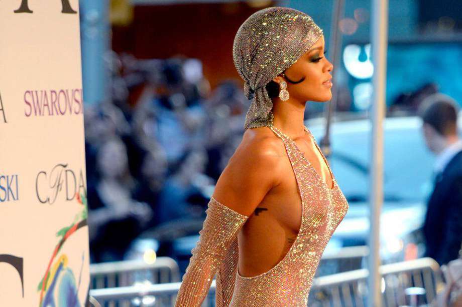 Rihanna en los premios CFDA 2014. / AFP