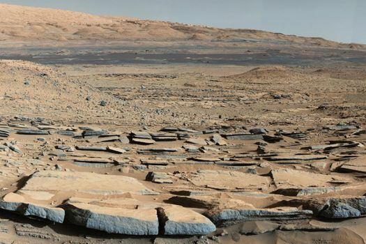 La formación "Kimberley" en Marte tomada por el robot Curiosity.  / / Nasa