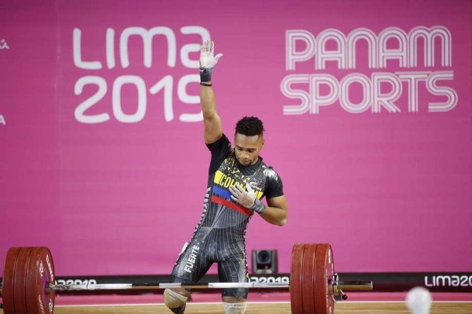 Francisco Mosquera en su consagración como campeón de los Juegos Panamericanos de Lima 2019.