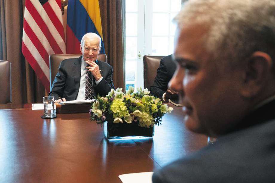 Joe Biden e Iván Duque se reunieron en Washington el pasado 10 de marzo. 