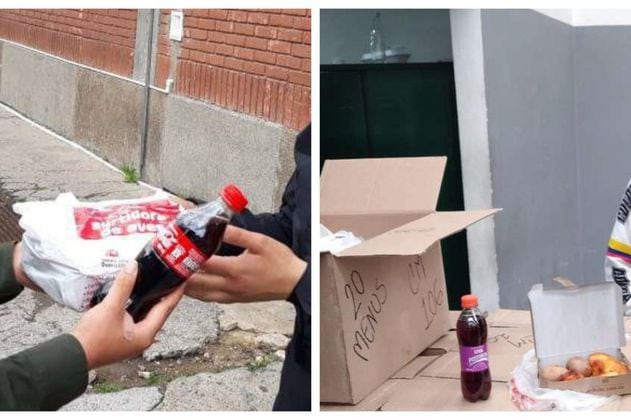 ¿A policías los alimentaron en las protestas con el pollo más caro de Bogotá?