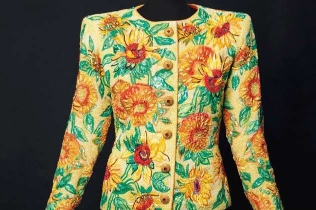 A subasta chaqueta de Saint Laurent inspirada en "Girasoles" de Van Gogh