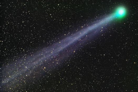 El cometa 45P pasará a una distancia de 0,08 unidades astronómicas de la Tierra: aproximadamente 12 millones de kilómetros.  / Wikimedia