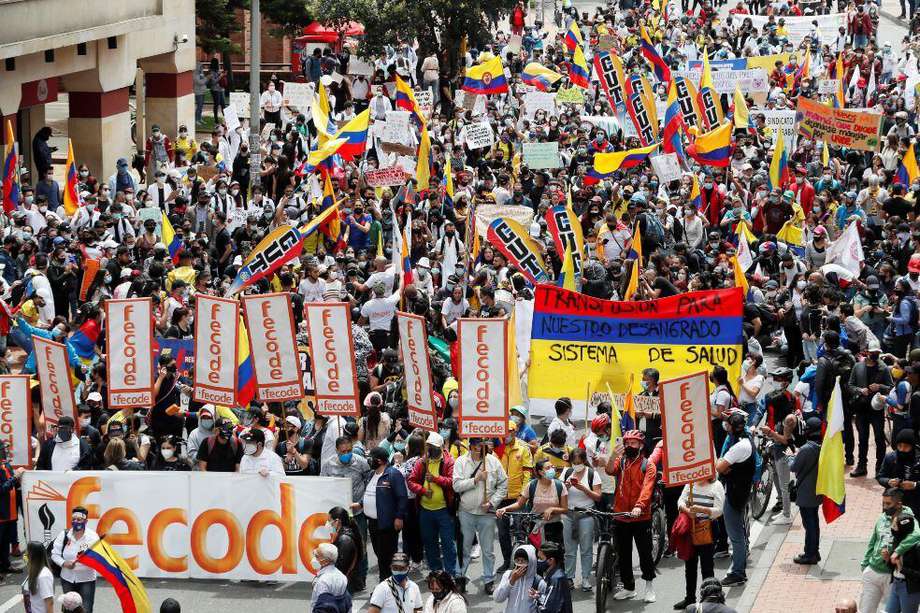 Este 5 de mayo se registra una nueva jornada de marchas en varias ciudades de Colombia.