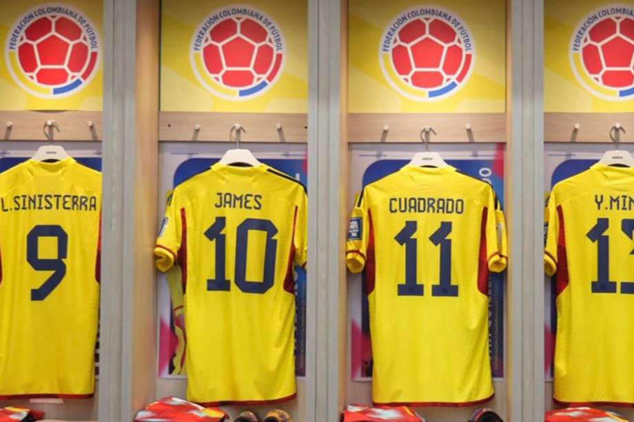 Camerino de la selección de Colombia.