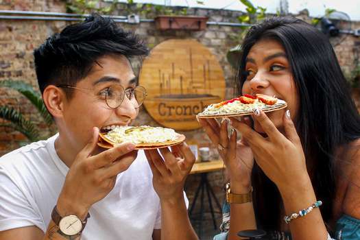 Jefferson Valencia y Angie Rincón, emprendedores gastronómicos.