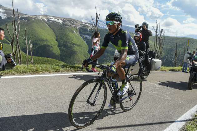 Nairo se vistió de velocista y terminó segundo en la etapa 15 del Giro