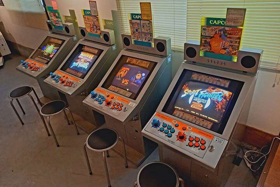 Una máquina de Street Fighter antes del incendio. Este es tal vez uno de los videojuegos mejor recordados por los primeros gamers de la historia.