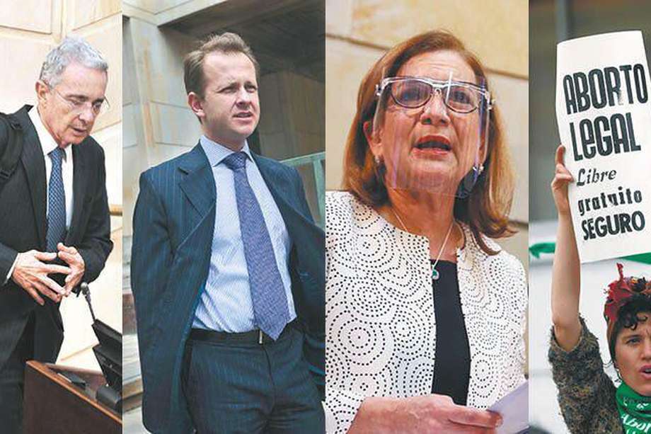 El futuro de Álvaro Uribe Vélez, Andrés Felipe Arias y Margarita Cabello se definirá este 2021, al igual que se espera una decisión sobre la despenalización del aborto.