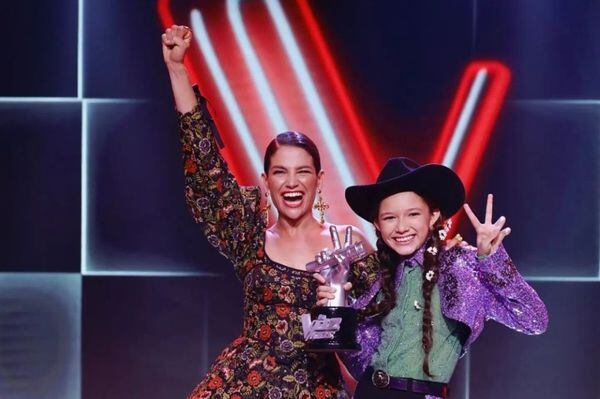 Natalia Jiménez y María Liz se convirtieron en las ganadoras de la quinta temporada de "La voz kids". Vía Instagram