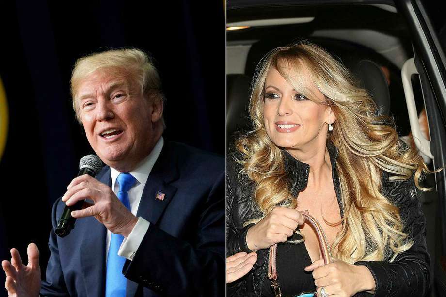 El presidente estadounidense, Donald Trump, y la actriz porno, Stormy Daniels, han sido los protagonistas de una de las historias más polémicas dentro de la Casa Blanca. / AFP