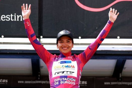 La ciclista del equipo Tierra de Atletas está en la primera posición de la general tras la segunda etapa de la Vuelta a Burgos.