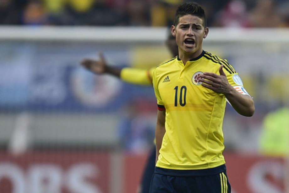 James Rodríguez, mediocampista de la selección de Colombia. Foto: AFP