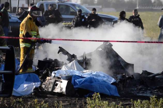 Mueren cinco personas, tras caída de helicóptero en México 
