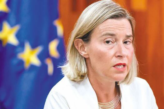 Federica Mogherini, alta representante de la política exterior y seguridad común de la Unión Europea. /AFP 