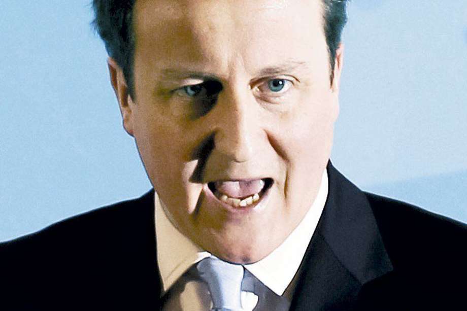 El primer  ministro, David Cameron, quien, dicen los medios, ha sostenido negociaciones secretas alrededor de la reforma a la prensa. / AFP