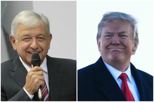 Andrés Manuel López Obrador, presidente de México, y Donald Trump, presidente de Estados Unidos.  / Fotomontaje: EFE/AFP