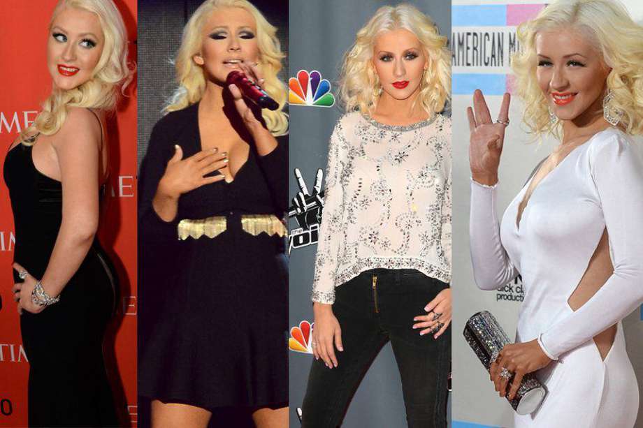 Los cambios físicos de Christina Aguilera en 2013.