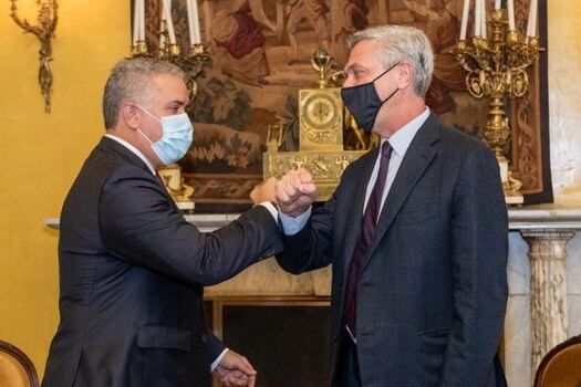 El presidente de Colombia, Iván Duque, se reunió con Filippo Grandi, Alto Comisionado de las Naciones Unidas para los Refugiados.