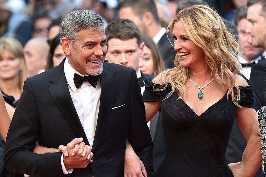 Los actores George Clooney y Julia Roberts.