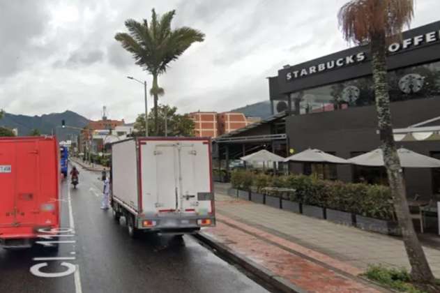 Motoladrones efectúan robo masivo en exclusiva cafetería del norte de Bogotá