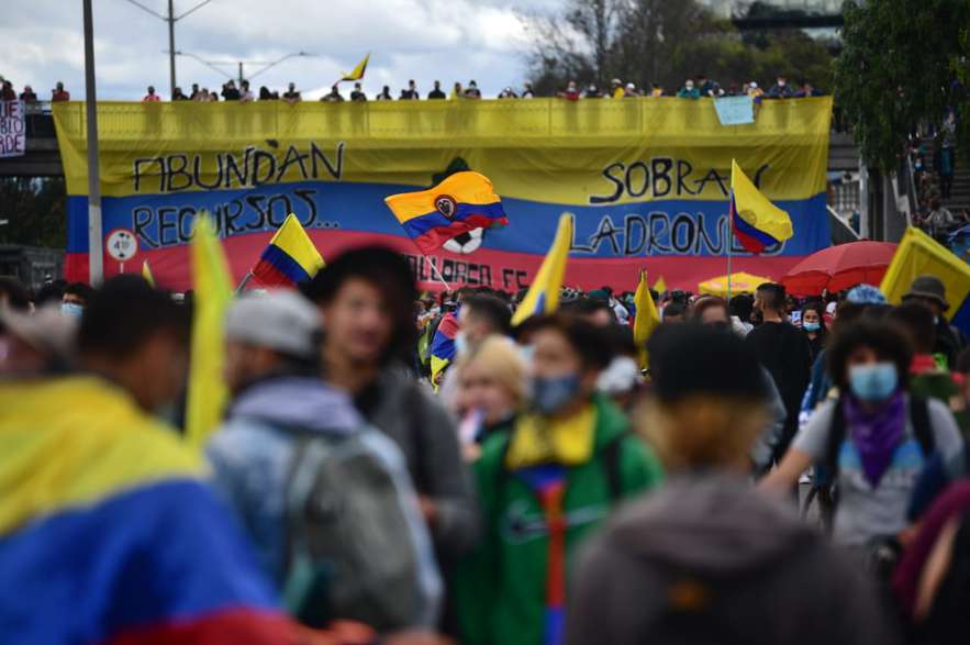Este miércoles se completaron 15 días de protestas en Bogotá por el Paro Nacional.