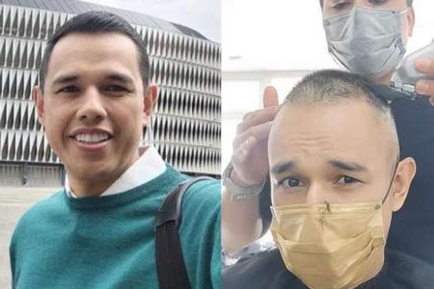 “Es un problema menos”, Diego Guauque se rapó después de su primera quimioterapia