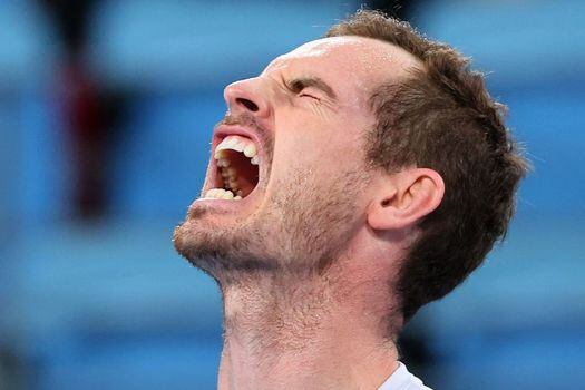 Andy Murray celebra su clasificación a la final del ATP de Sidney.