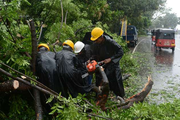 Ciclón causa al menos 16 muertos y 100 desaparecidos en India y Sri Lanka