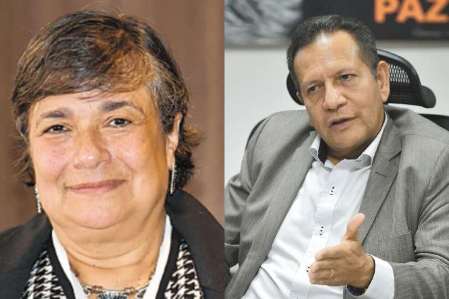 Ayda Lucy Ospina Arias, superintendente de Transporte; suspendido superintendente de Subsidios Familiares, Luis Guillermo Pérez Casas.