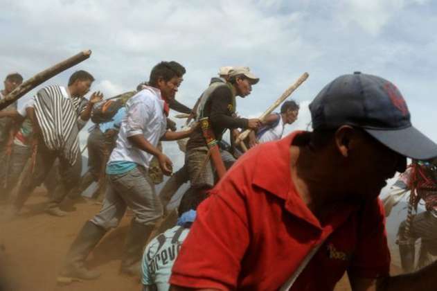 Al menos cinco heridos dejó enfrentamientos entre la comunidad misak en Piendamó, Cauca