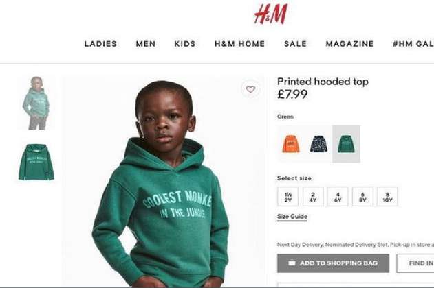 H&M retira de su web una foto publicitaria considerada racista