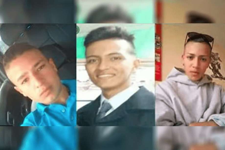 Brayan Montaña Pulido (de 17 años), Mauricio Castillo (de 16) y Juan Esteban Moreno (de 14), desaparecieron en San Cristóbal Norte el 22 de febrero de 2017