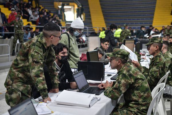 Jornada de reclutamiento y definición de situación militar en Bogotá. José Vargas