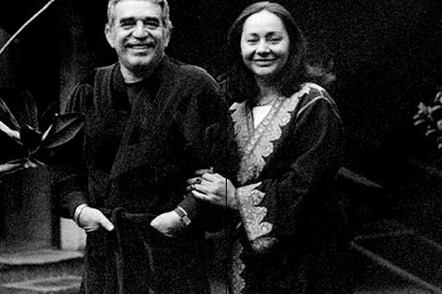 Gabriel García Márquez y Mercedes Barcha desde el armario