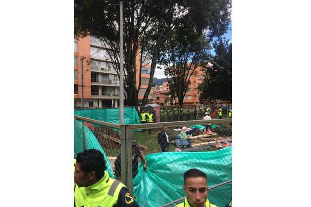 Denuncian instalación irregular de antena de telefonía en un parque del norte de Bogotá