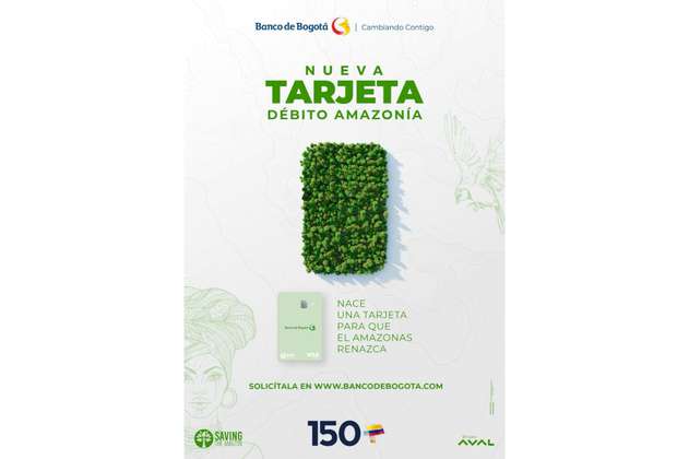 Banco de Bogotá lanza la primera tarjeta verde del país