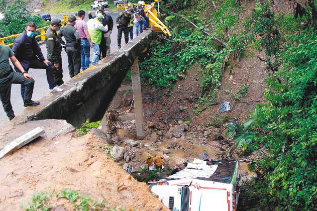 Un grupo especializado investigará las causas del accidente en San Luis, Antioquia
