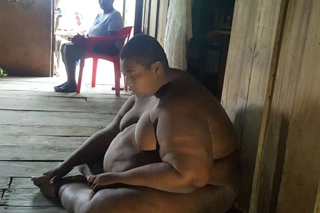 Didier, el hombre más obeso de Colombia, regresa a casa