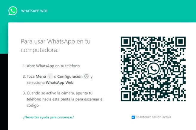 WhatsApp Web escáner: ¿Cómo encontrar el código QR? | EL ESPECTADOR
