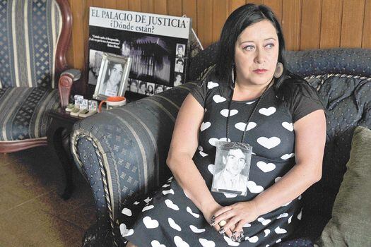 Pilar Navarrete, esposa de Héctor Beltrán, uno de los desaparecidos del holocausto del Palacio de Justicia. / Óscar Pérez