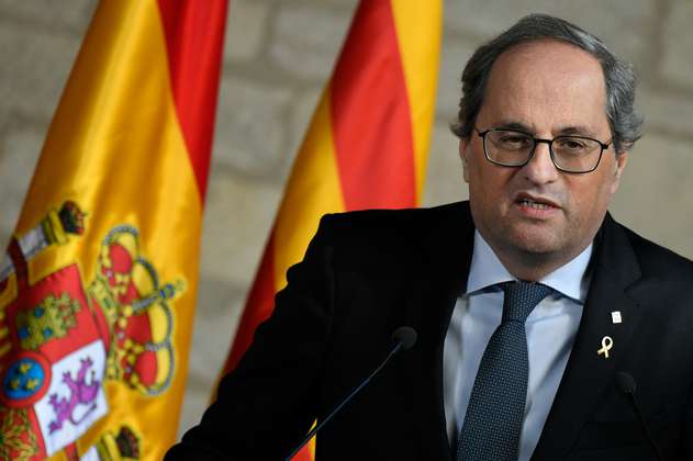 España: Tribunal Supremo inhabilita al presidente catalán, Quim Torra, por desobediencia
