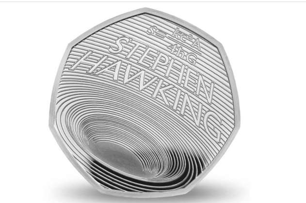 La moneda que conmemora a Stephen Hawking 