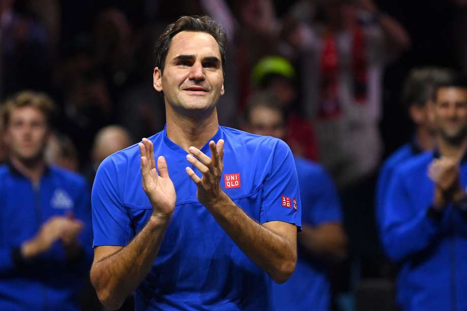 Roger Federer en su último torneo como profesional en la Laver Cup 2022.