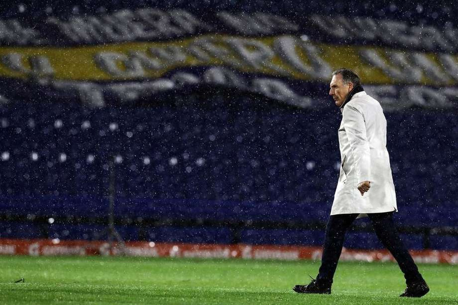 Miguel Ángel Russo en una de sus últimas imágenes como entrenador de Boca Juniors.