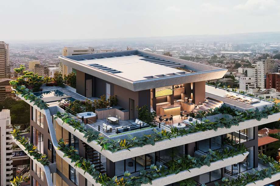 El proyecto contará con 22 pisos de doble altura, 78 apartamentos con vistas panorámicas a la ciudad y las montañas.