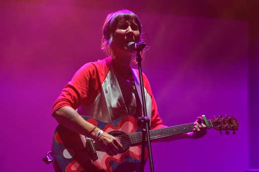 Andrea Echeverri, de la banda de rock colombiana Aterciopelados, en el concierto Pre-Jamming 2021.
